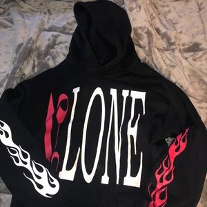 Palm Angles X Vlone Pull over Hoodie Size Large